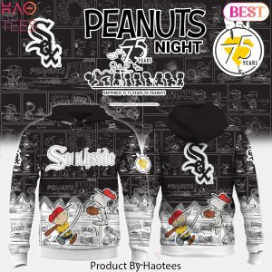 Chicago White Sox x Peanuts Night 75 Years Design Hoodie