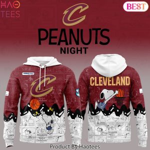 Cleveland Cavaliers x Peanuts 75th Anniversary Design Hoodie