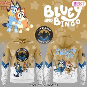 Cleveland Monsters x Bluey And Bingo Design Hoodie