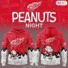 Detroit Red Wings Anniversary Of Peanuts Design Hoodie