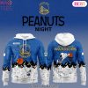 Golden State Warriors x Peanuts 75th Anniversary Design Hoodie
