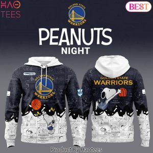 Golden State Warriors x Peanuts 75th Anniversary Design Hoodie