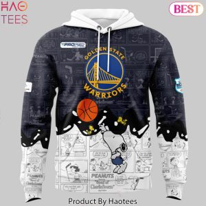 Golden State Warriors x Peanuts 75th Anniversary Design Hoodie