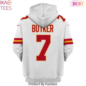 Harrison Butker Kansas City Chiefs Design Hoodie – White