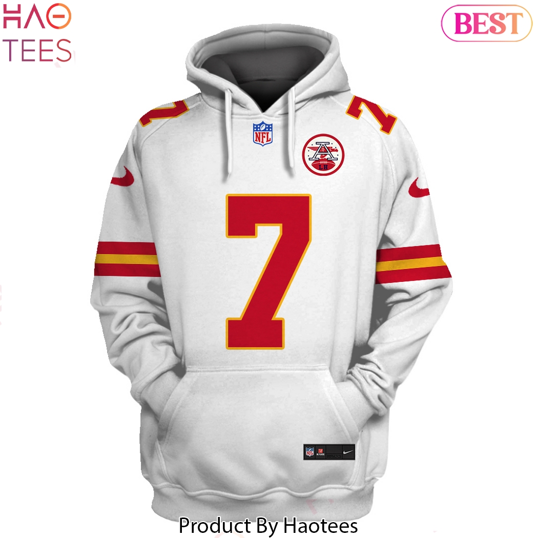 Harrison Butker Kansas City Chiefs Design Hoodie - White Harrison Butker Kansas City Chiefs Design Hoodie - White