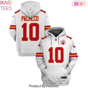 Isiah Pacheco Kansas City Chiefs Design Hoodie – White