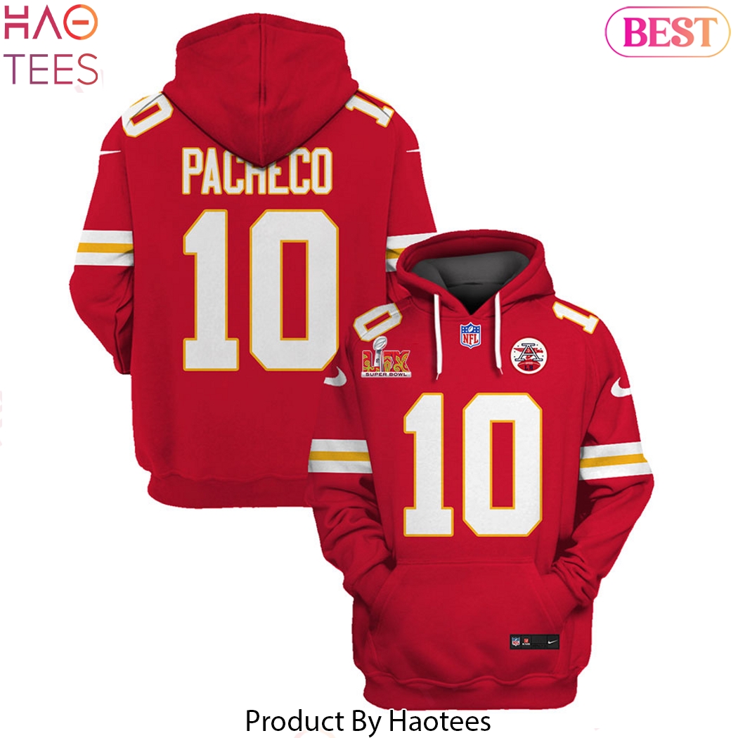 Isiah Pacheco Kansas City Chiefs Super Bowl LIX Design Hoodie Isiah Pacheco Kansas City Chiefs Super Bowl LIX Design Hoodie