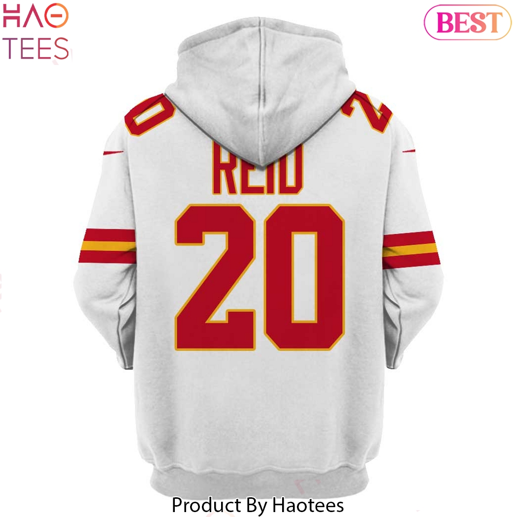 Justin Reid Kansas City Chiefs Design Hoodie - White Justin Reid Kansas City Chiefs Design Hoodie - White