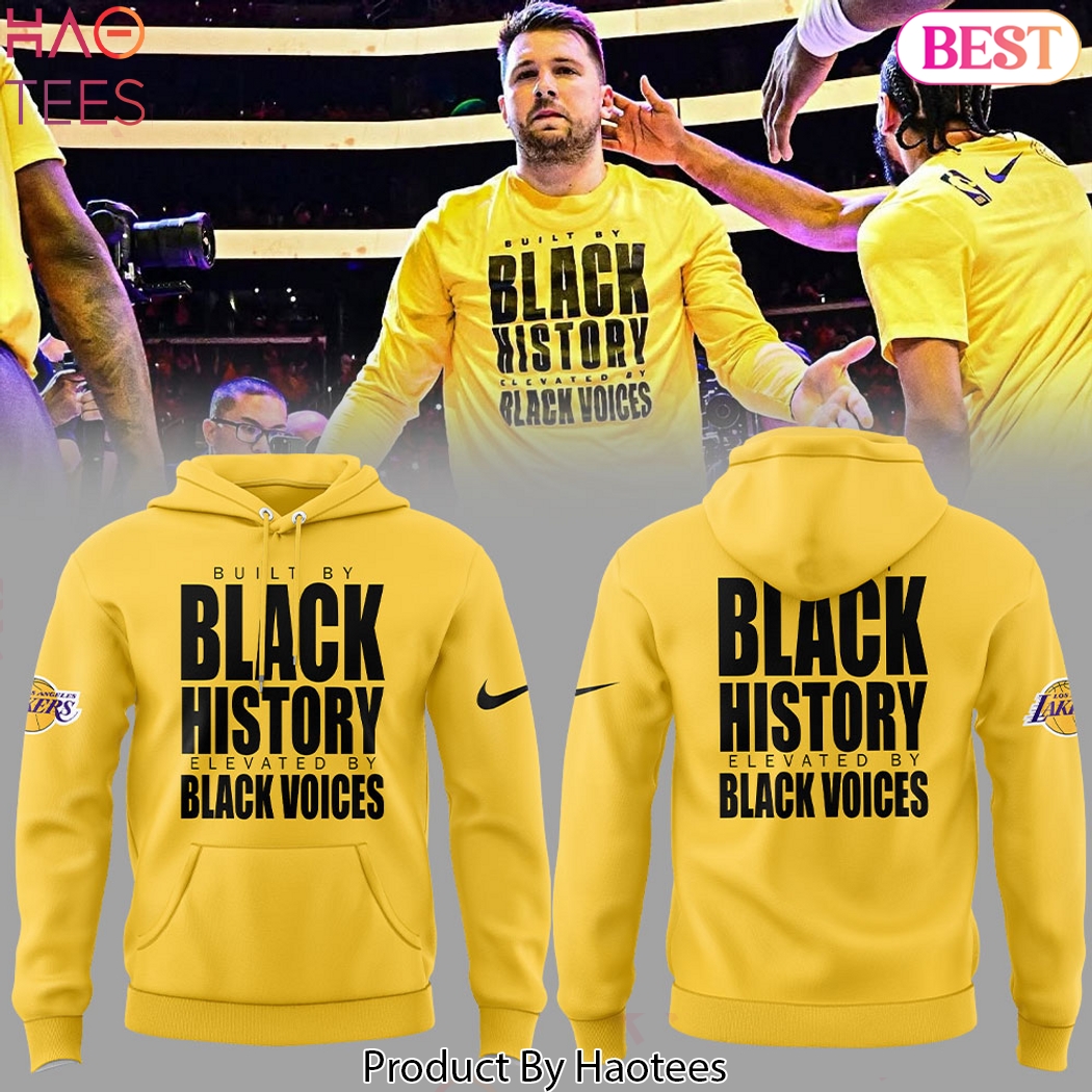 Los Angeles Lakers Black History Elevated By Black Voices Design Hoodie Los Angeles Lakers Black History Elevated By Black Voices Design Hoodie