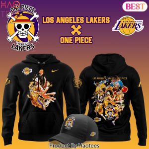 Los Angeles Lakers x Luffy One Piece The Straw Hat Pirates Design Hoodie