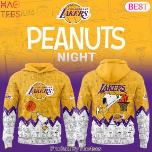 Los Angeles Lakers x Peanuts Night Design Hoodie