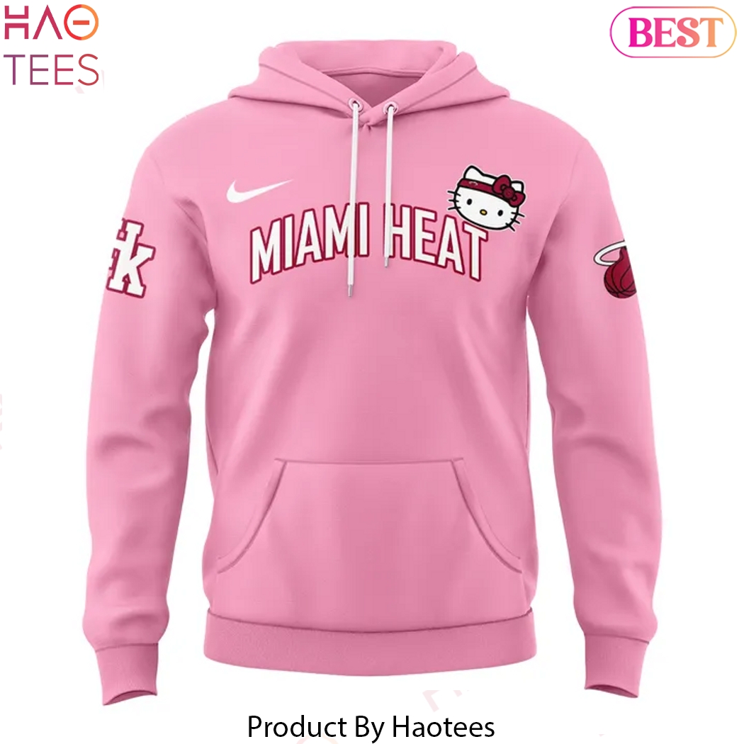 Miami Heat x Hello Kitty Design Hoodie - Pink Miami Heat x Hello Kitty Design Hoodie - Pink