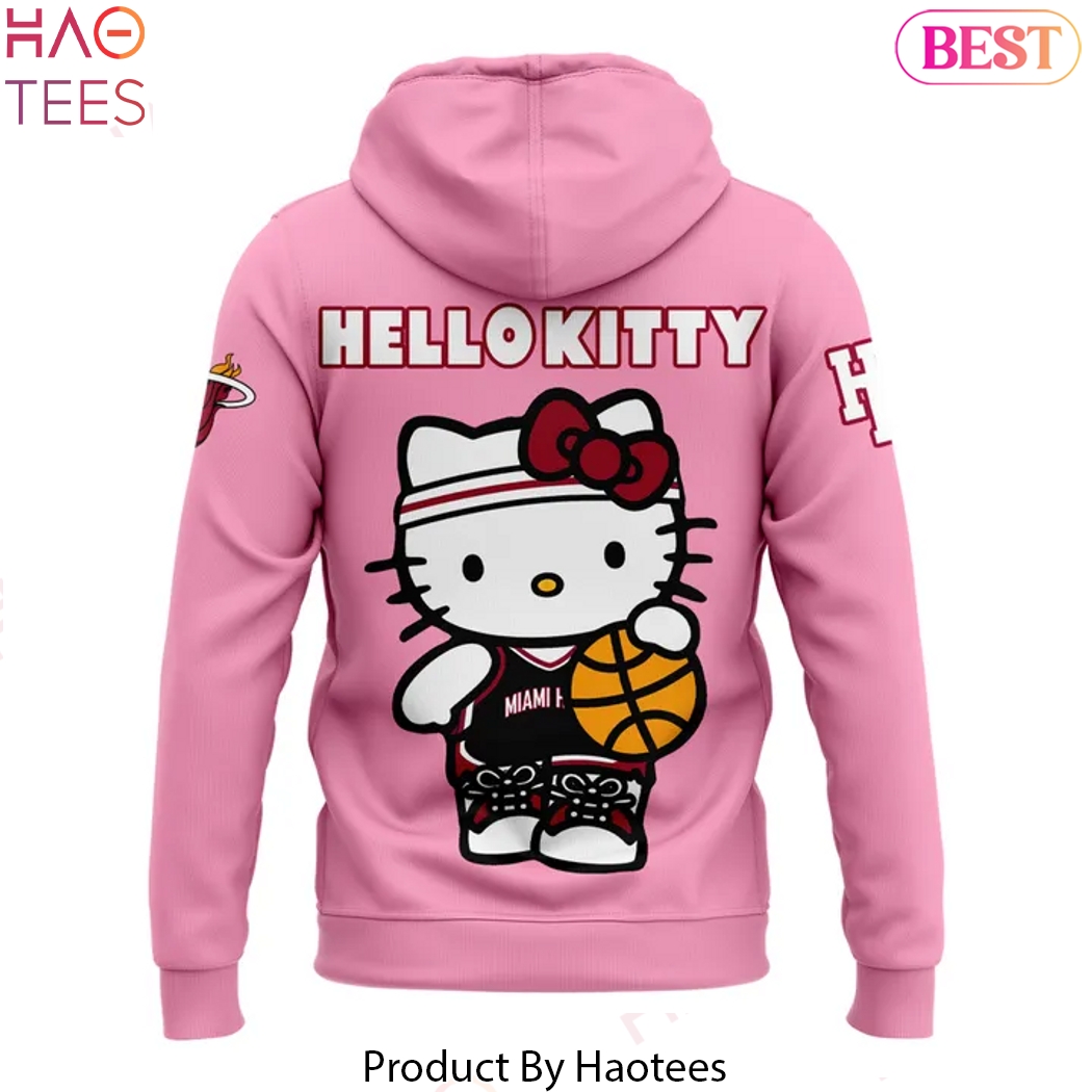 Miami Heat x Hello Kitty Design Hoodie - Pink Miami Heat x Hello Kitty Design Hoodie - Pink