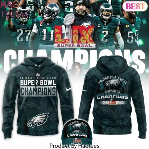 National Football League Super Bowl Champions Philadelphia Eagles 2025 Design Hoodie