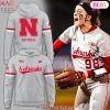 Nebraska Cornhuskers Softball 2025 Design Hoodie – Grey