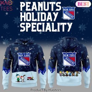 New York Rangers Peanuts & Snoopy Night Design Hoodie