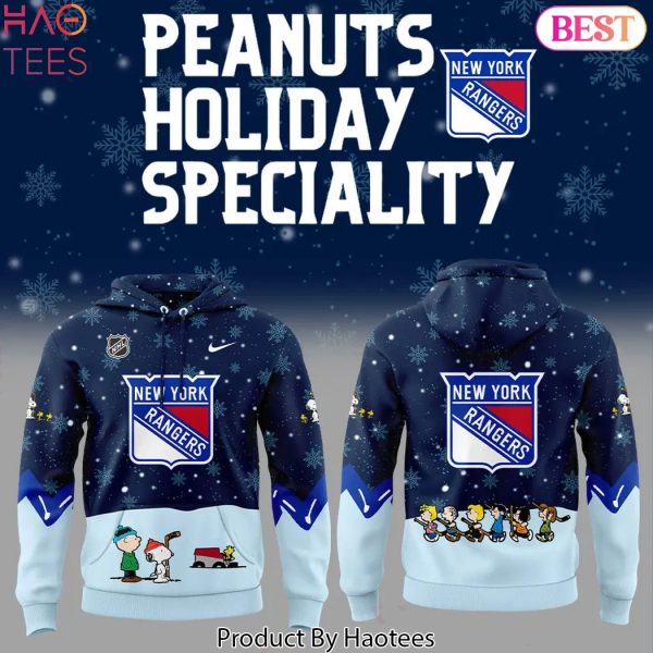 New York Rangers Peanuts & Snoopy Night Design Hoodie