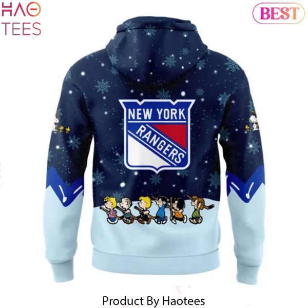 New York Rangers Peanuts & Snoopy Night Design Hoodie