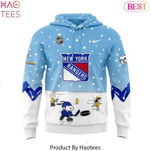 New York Rangers Peanuts & Snoopy Night Design Hoodie – Blue