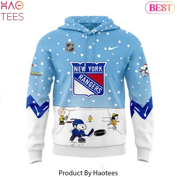 New York Rangers Peanuts & Snoopy Night Design Hoodie – Blue