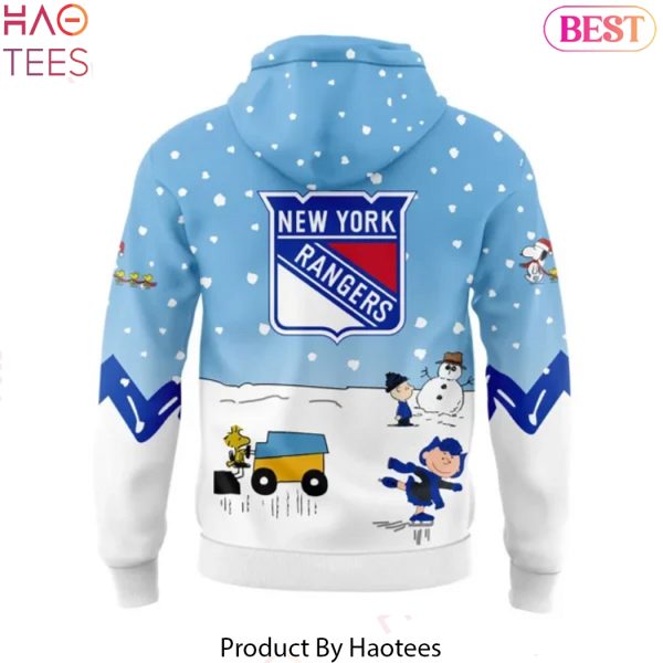 New York Rangers Peanuts & Snoopy Night Design Hoodie – Blue