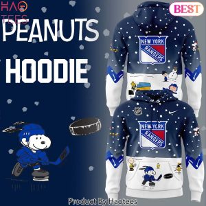 New York Rangers Peanuts & Snoopy Night Logo Design Hoodie