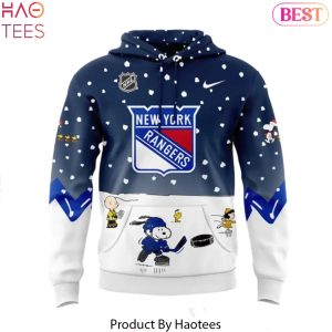 New York Rangers Peanuts & Snoopy Night Logo Design Hoodie
