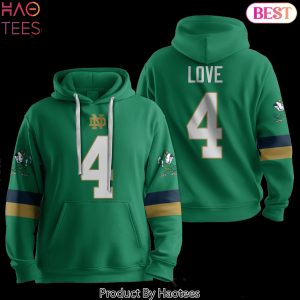 Notre Dame Fighting Irish Football Love Design Hoodie