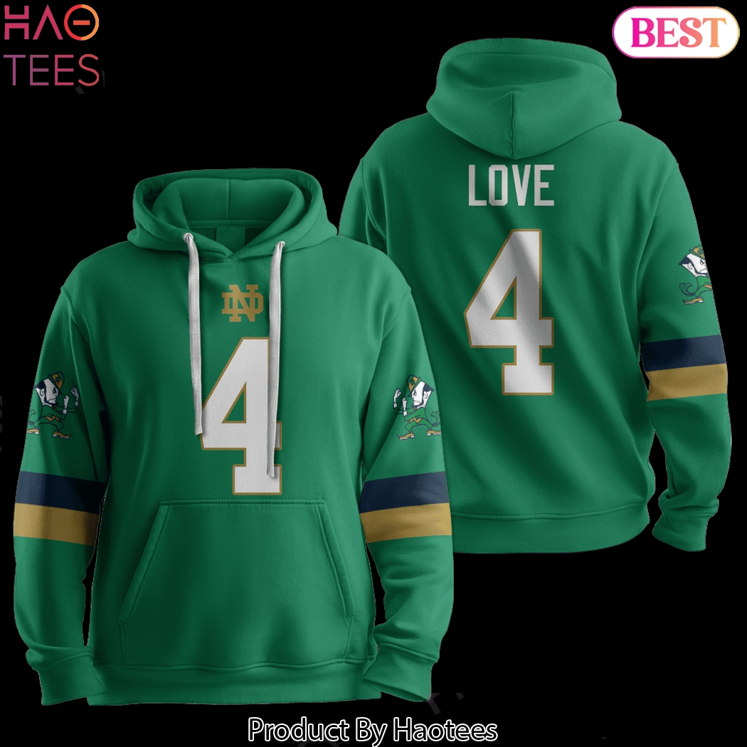 Notre Dame Fighting Irish Football Love Design Hoodie Notre Dame Fighting Irish Football Love Design Hoodie