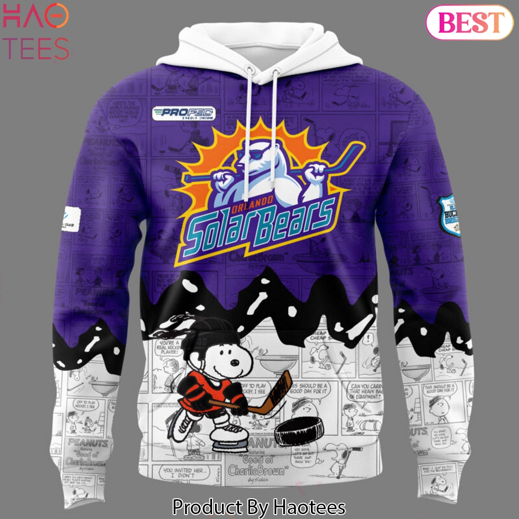 Orlando Solar Bears 75th Anniversary Of Peanuts Design Hoodie Orlando Solar Bears 75th Anniversary Of Peanuts Design Hoodie