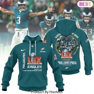 Personalized Philadelphia Eagles LIX Super Bowl Game 2025 Design Hoodie