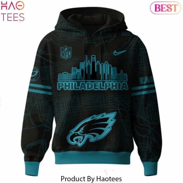 Philadelphia Eagles 2025 Back In Black Design Hoodie