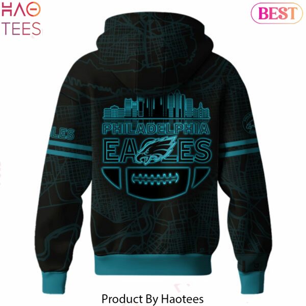 Philadelphia Eagles 2025 Back In Black Design Hoodie