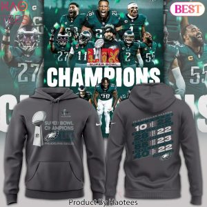 Philadelphia Eagles 2025 Super Bowl LIX Champions Design Hoodie