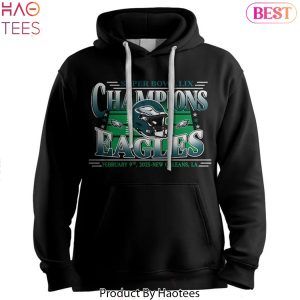 Philadelphia Eagles Super Bowl LIX Champions 2024 Signature Design Hoodie