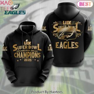 Philadelphia Eagles Super Bowl LIX Champions 2025 Design Hoodie