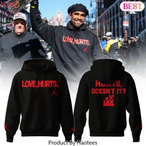 Philadelphia Eagles x Love, Hurts Super Bowl LIX Design Hoodie