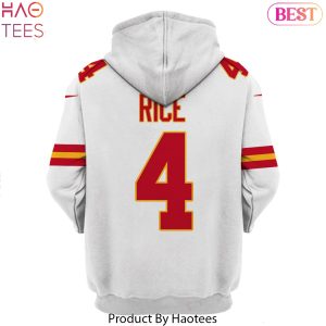 Rashee Rice Kansas City Chiefs Design Hoodie – White