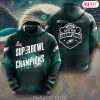 Super Bowl LIX Champions 2-Time Philadelphia Eagles Design Hoodie