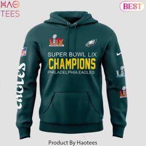 Super Bowl LIX Champions Philadelphia Eagles Design Hoodie