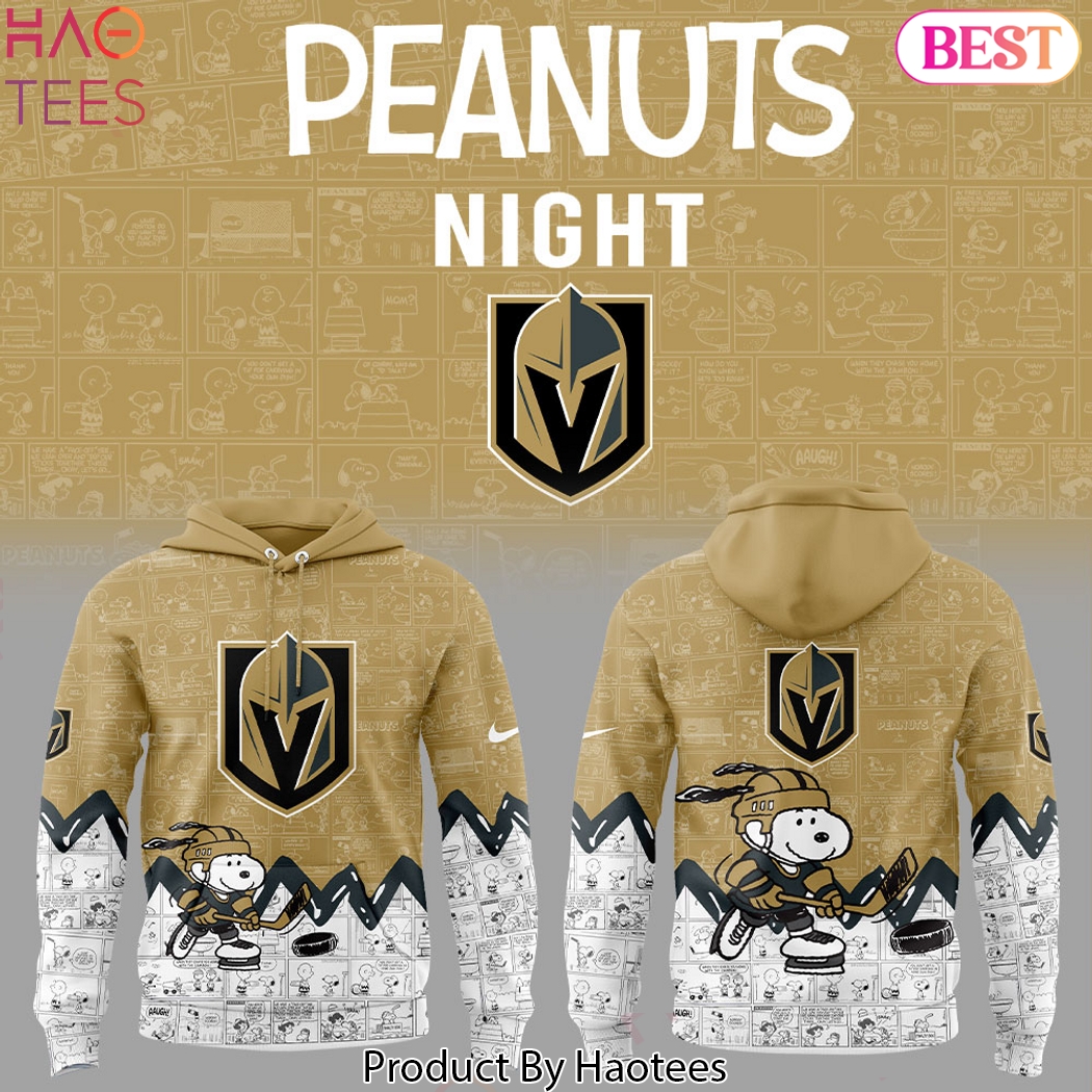 Vegas Golden Knights x Peanuts Night Design Hoodie Vegas Golden Knights x Peanuts Night Design Hoodie