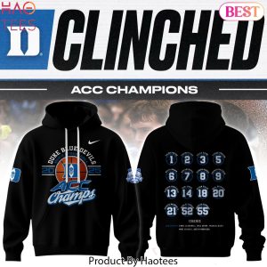 2025 ACC Champions Duke Blue Devils Men Basketball Design Hoodie