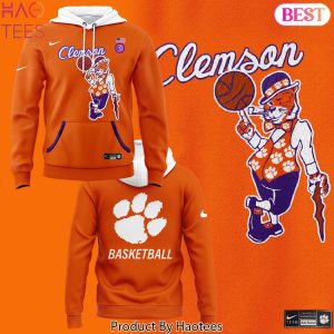 2025 Clemson Tigers Basketball Logo Design Hoodie – Orange