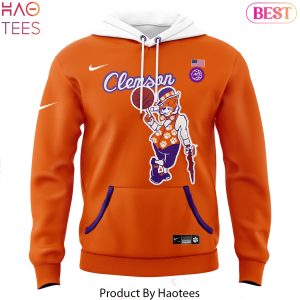 2025 Clemson Tigers Basketball Logo Design Hoodie – Orange