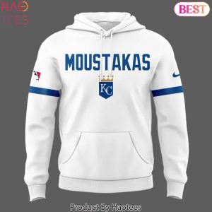2025 Kansas City Royals Moustakas White Design Hoodie