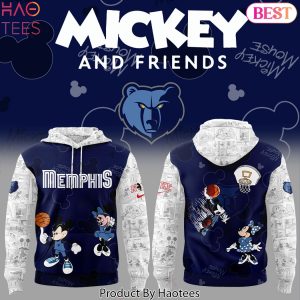2025 Memphis Grizzlies x Mickey And Friends Design Hoodie