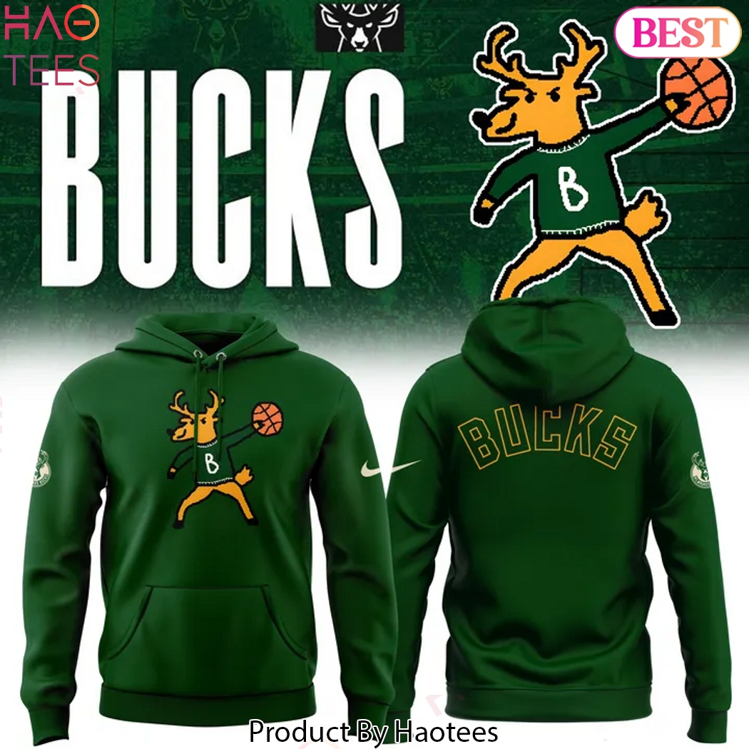 2025 Milwaukee Bucks Basketball Design Design Hoodie - Green 2025 Milwaukee Bucks Basketball Design Design Hoodie - Green