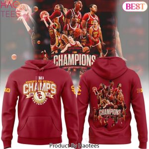 2025 USC Trojans Big Ten Champions Basketball Design Hoodie