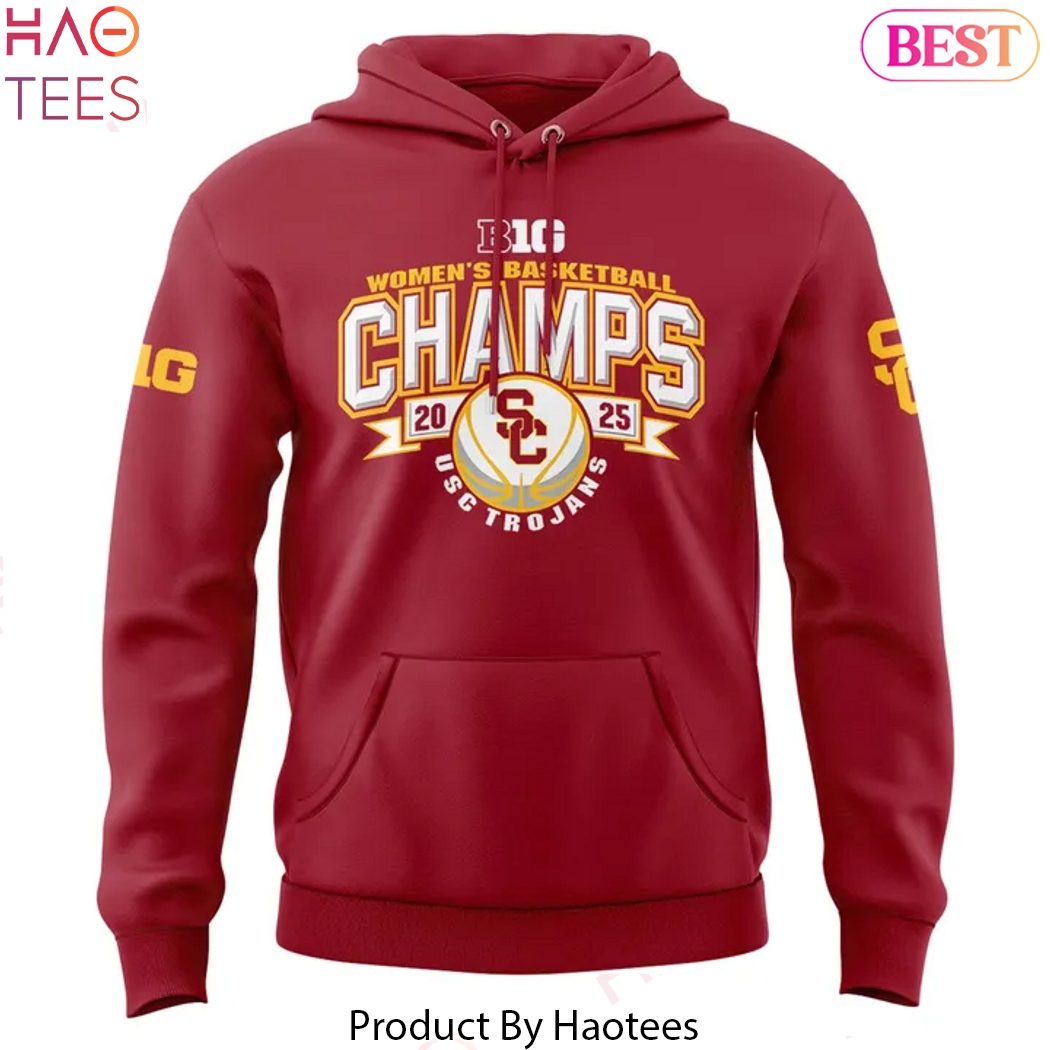 2025 USC Trojans Big Ten Champions Basketball Design Hoodie 2025 USC Trojans Big Ten Champions Basketball Design Hoodie