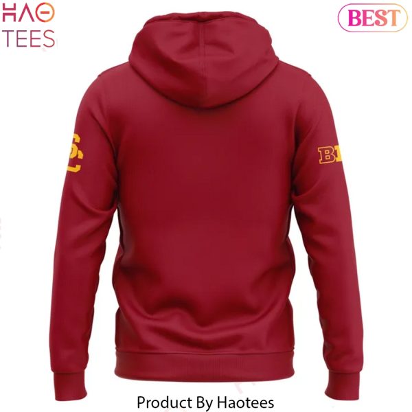 2025 USC Trojans Big Ten Champions Basketball Design Hoodie – Red